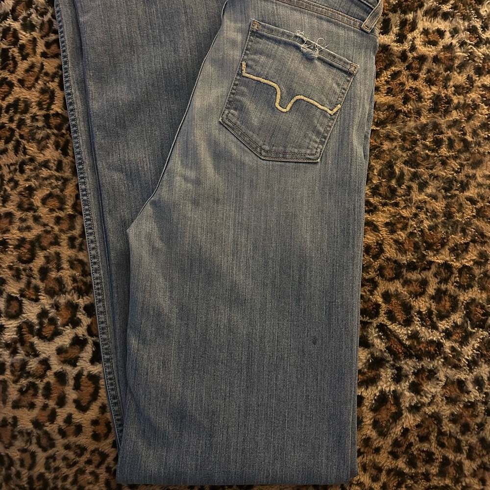 Kimes Ranch Women's High-Rise Denim Jeans in Light Blue Wash